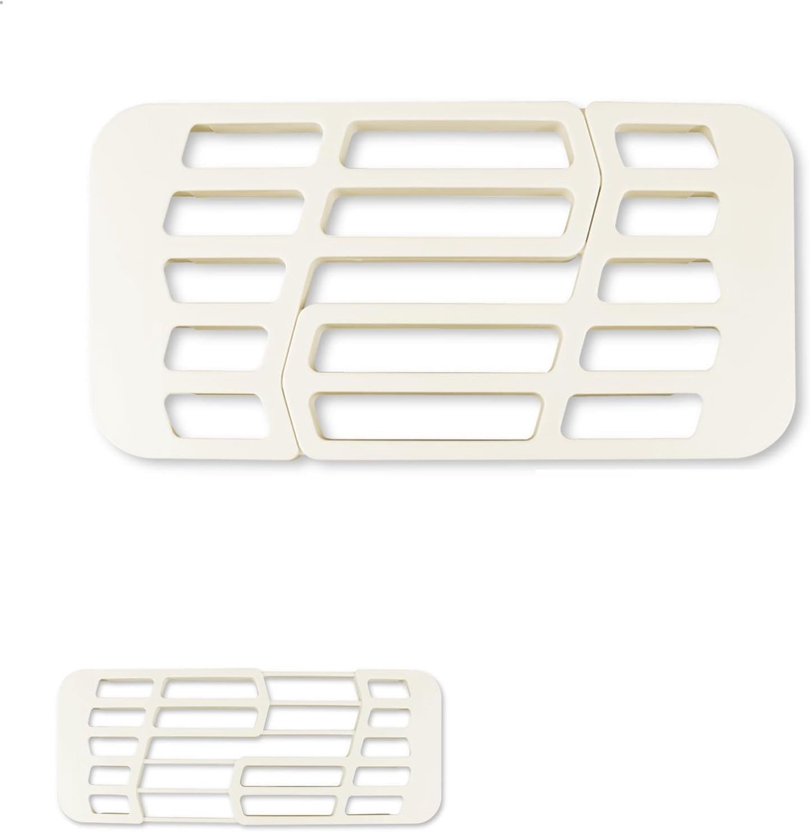 Afwasrek verstelbaar 33-43 cm - wit - multifunctioneel - ideaal voor het drogen van vaat - ShopVlot