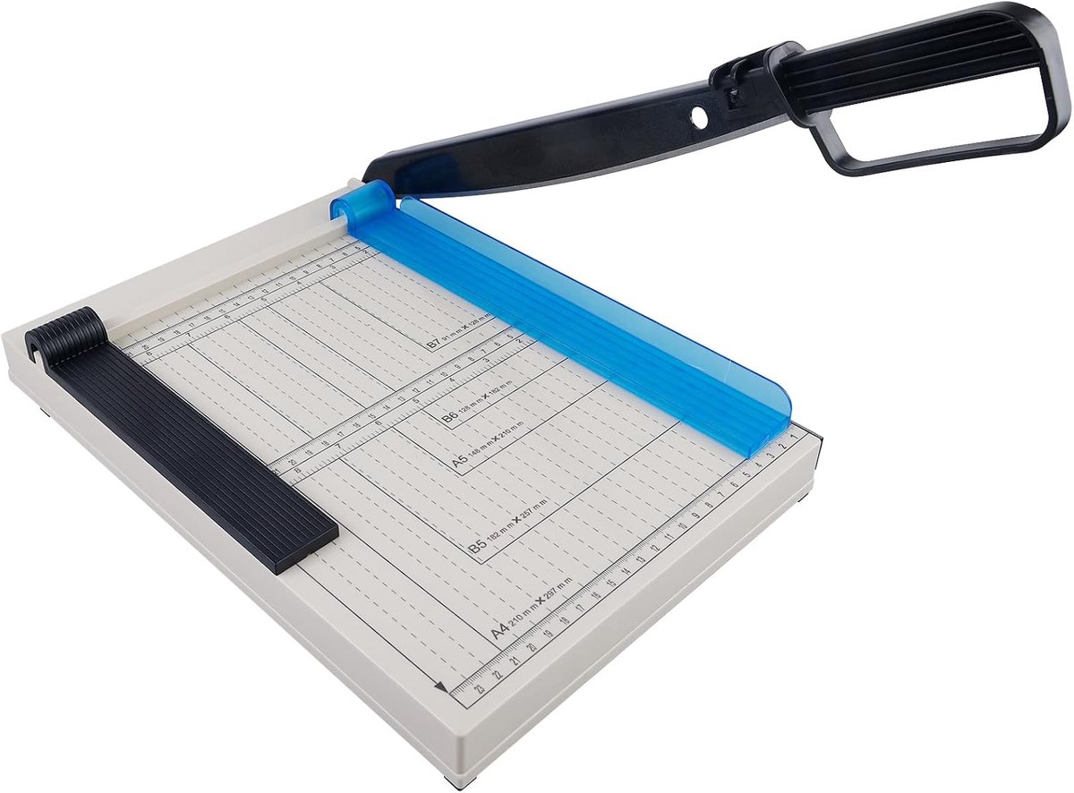 Papier snijmachine A4 - Hefsnijder - Veiligheidsfunctie - Perfect voor thuis, school, kantoor - ShopVlot