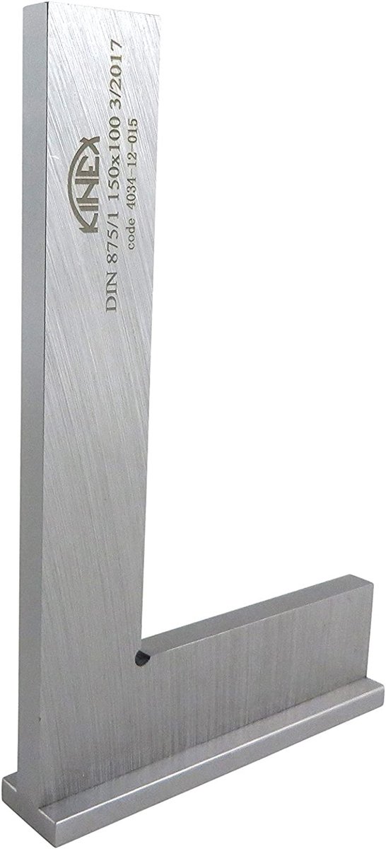 hoekstop 150x100mm - gereedschapstaal - klasse 1 nauwkeurigheid - ideaal voor precisiewerk - ShopVlot