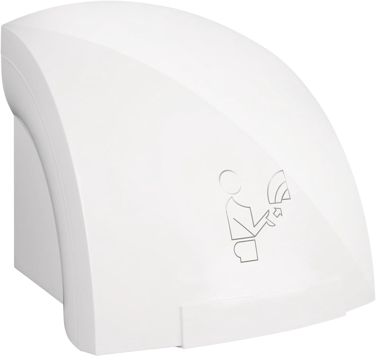 Wandhanddroger 1800W - energiebesparend - contactloos - ideaal voor toiletten - SnelShoppen