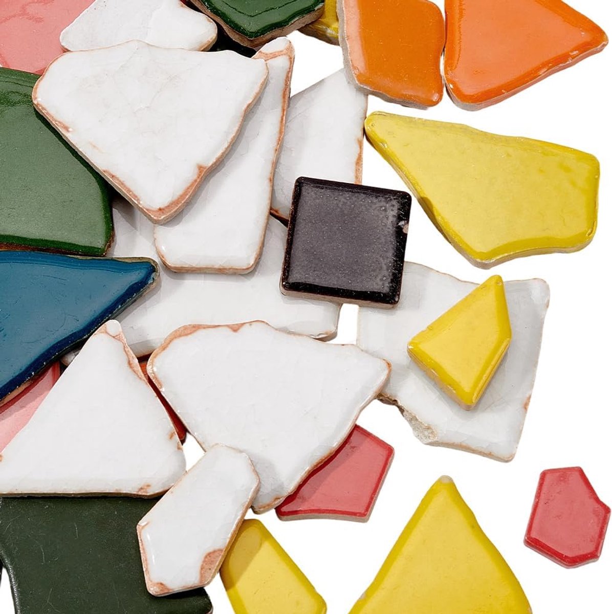 Mosaic tegels 500g - keramische brokstukken - onregelmatige vormen - voor DIY kunstprojecten - SnelShoppen