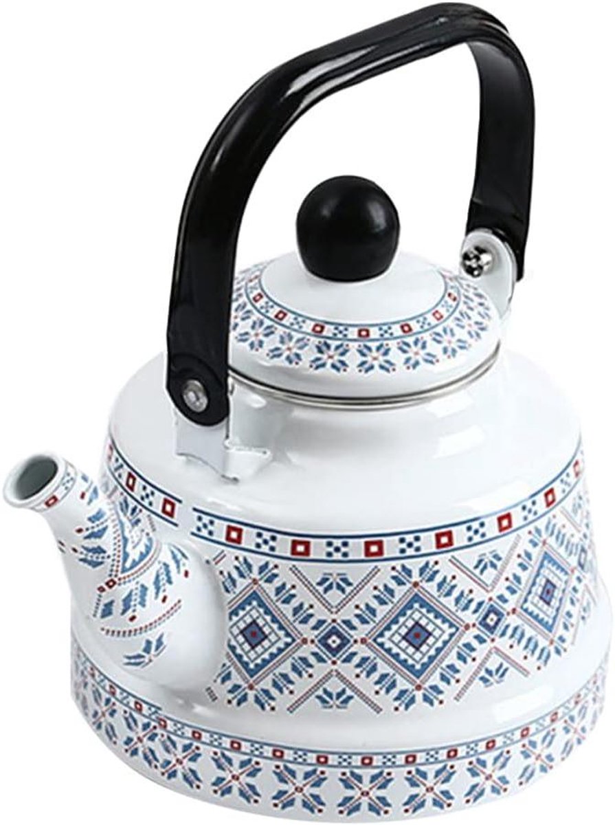 Waterketel - Theepot Kookplaat - Thee Zetten - Met Fluitje - 2.5L - Blauw
