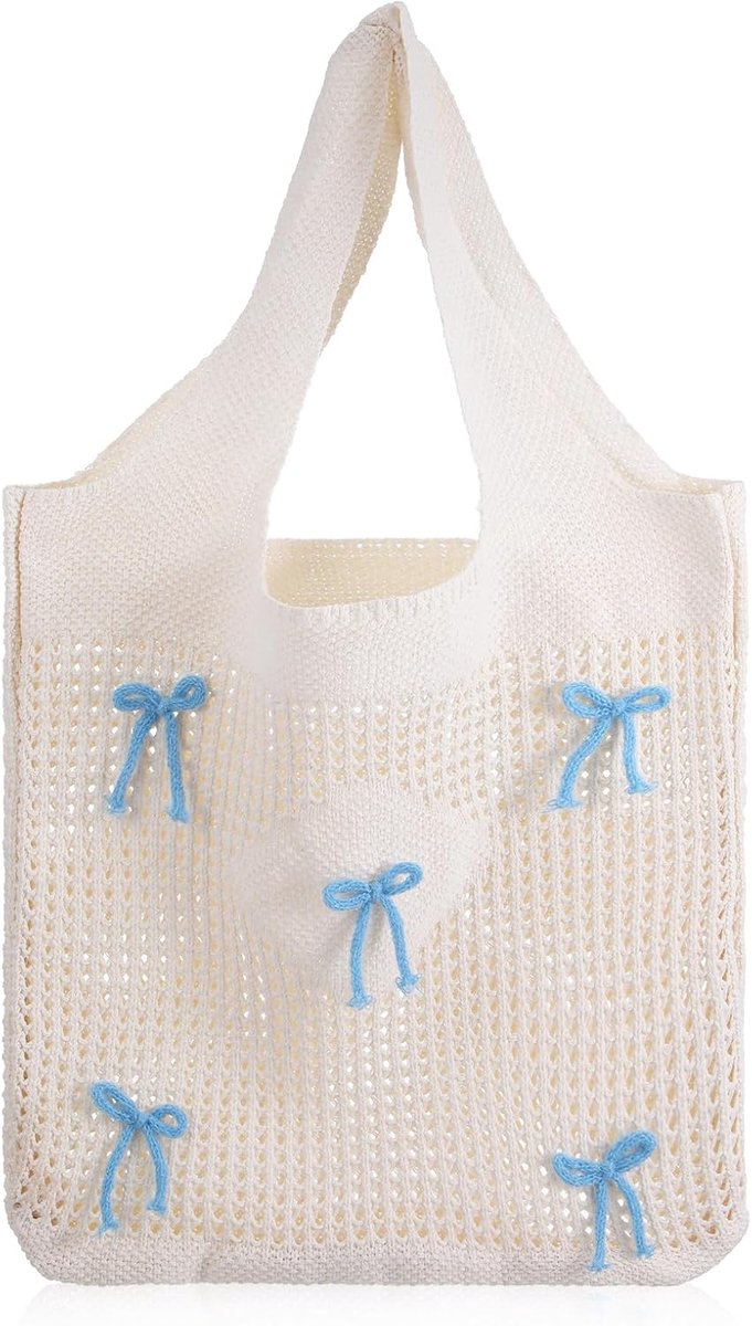 Strandtas voor dames - Boho stijl - Vouwbare mesh tas - Ideaal voor zomeruitjes - SnelShoppen