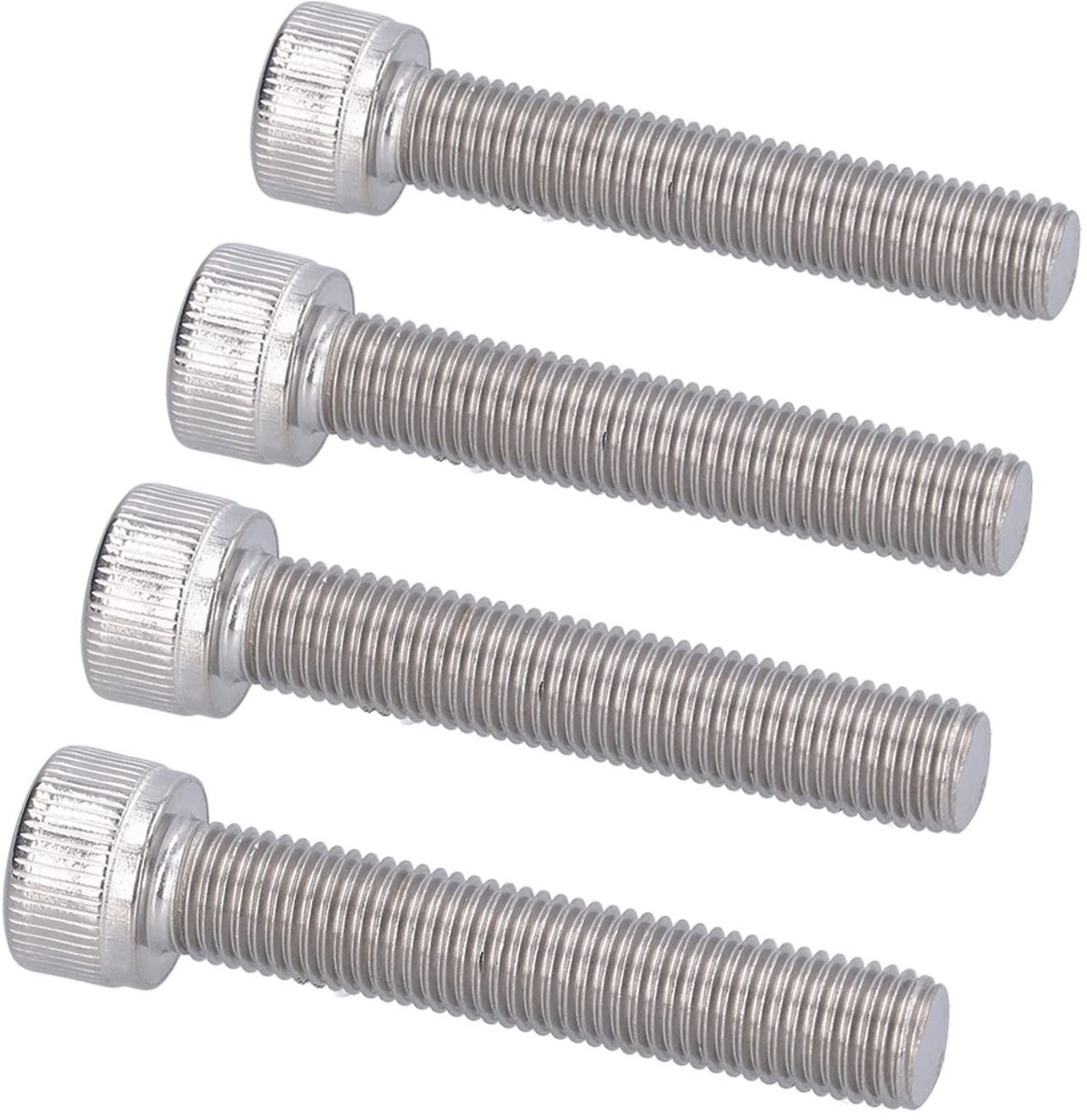 Dailygoods- Inbusbout M10 - Zeskantbout A2-70 - Corrosiebestendig - 4 Stuks - Voor Doe-Het-Zelf Klussen - Gemakkelijk Schoon Te Maken