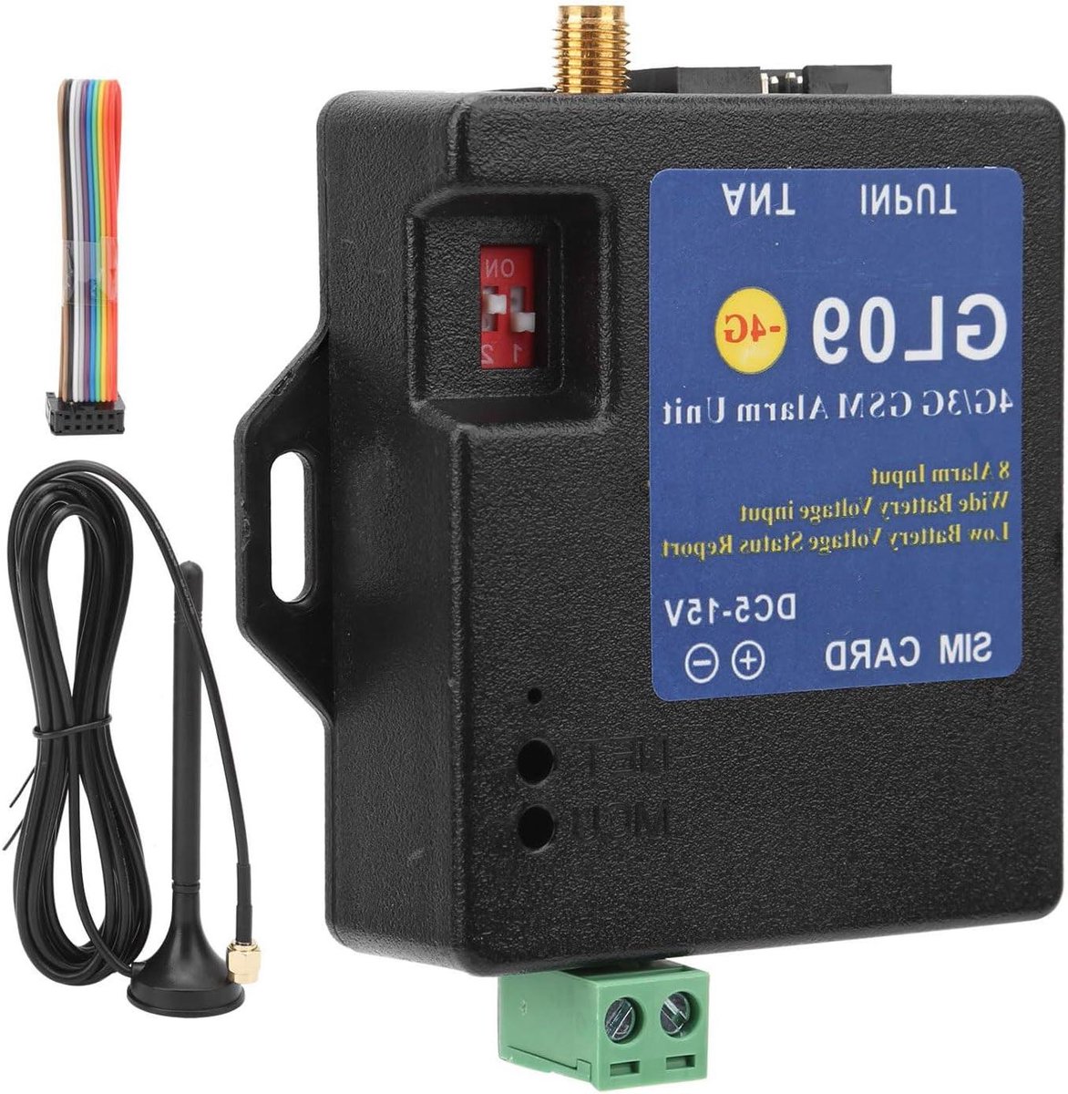 Alarm Module - Beveiligingsmodule GSM - Huis Beveiliging - 8 Kanaals Ingang - 15 x 11 x 4 cm - Zwart