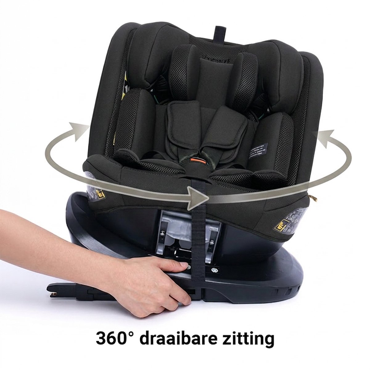 Novi Baby Goliath Go I-size Autostoel - Groep 0-1-2-3 - Isofix - Draaibaar - Zwart – foto 6