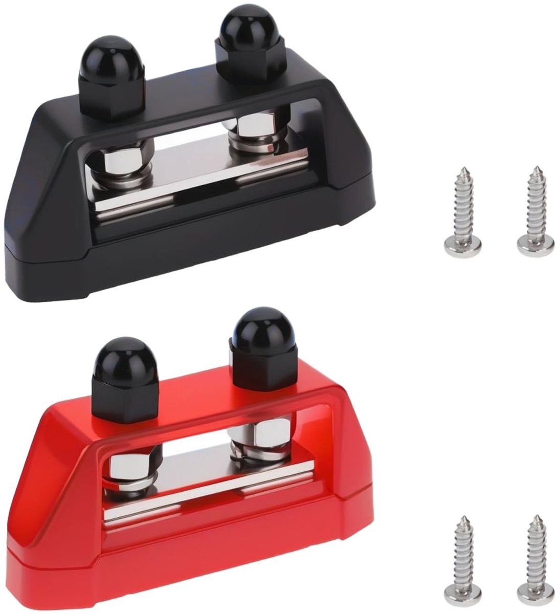Dailygoods - Stroomverdeelblok met Dubbele M8 Boutaansluiting voor Auto's en Boten