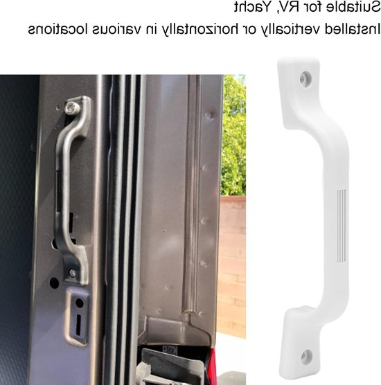 Handvat van kunststof - 9,25 inch handvat voor voordeur - campers - boten - caravan - aanhanger - bagage van Merkloos	 — afbeelding 5