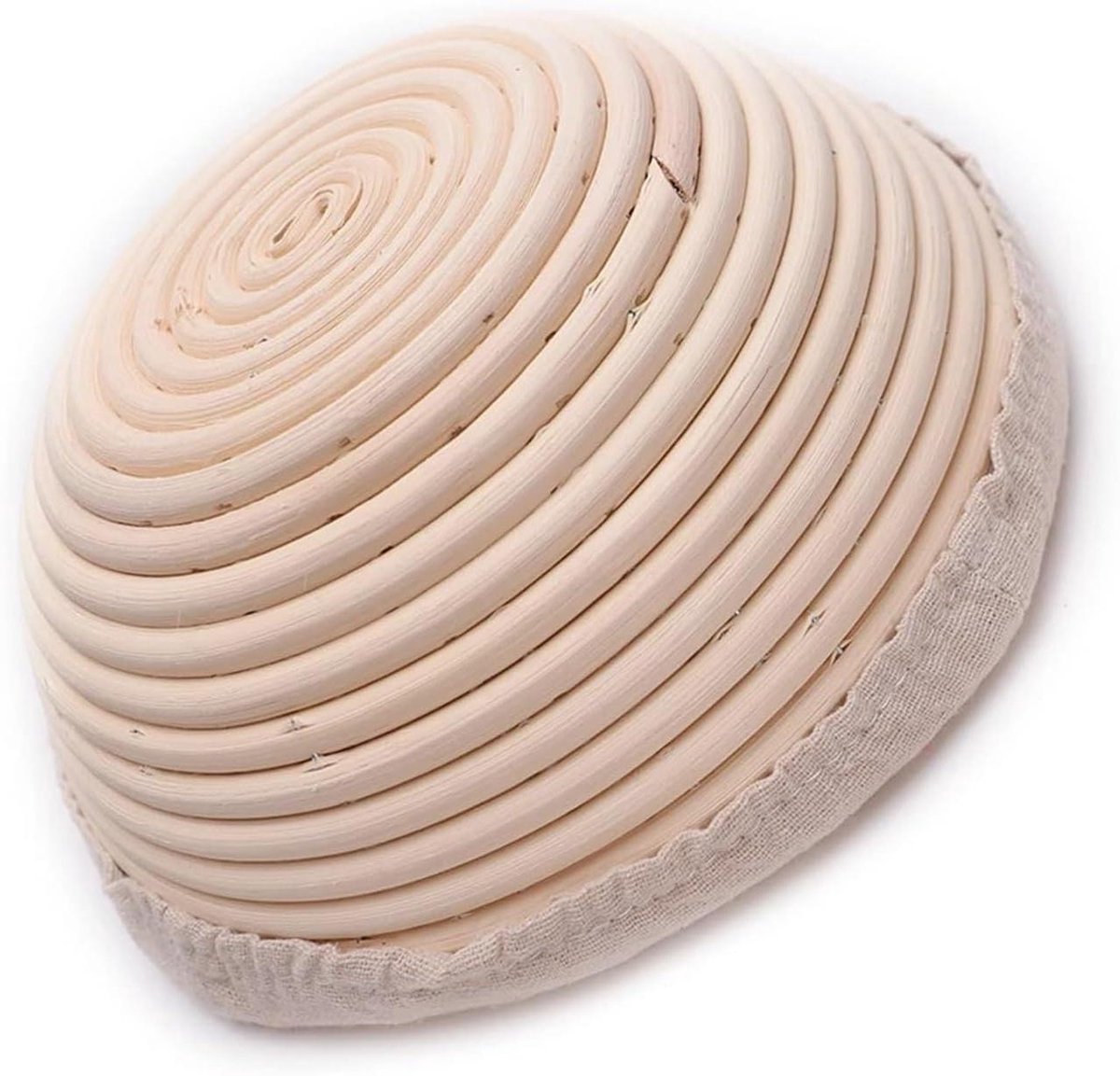 Rotan Gistmand - Broodvorm - Brood Bakken - Natuurlijke Materialen - 16 x 6 cm - Monochroom
