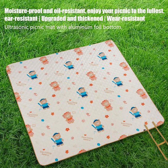 Buitendeken Mat - Wandelmat Opvouwbaar - Outdoor Activiteiten - Vochtbarrière - 200 x 150 cm - A — afbeelding 5