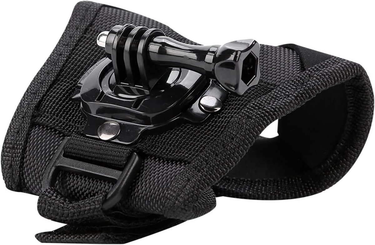 Innovatieve 360° Rotatie Polsband voor Actiecamera's, Geschikt voor Hero 4/3+/3/2/1 en SJ4000/SJ5000, Ideaal voor Avontuurlijke Opnames en Handsfree Gebruik