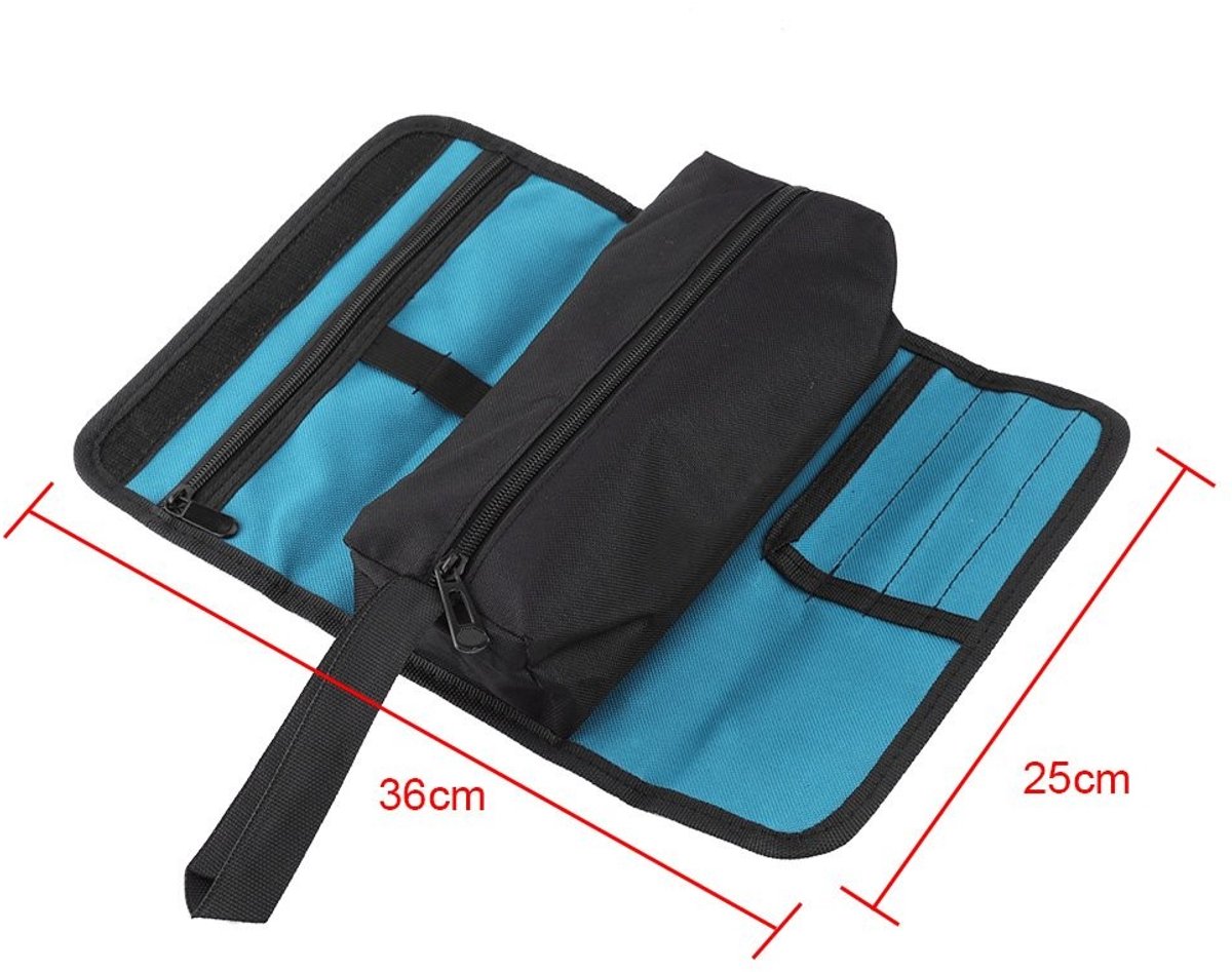 Dailygoods - Vouwbare Multi-functionele Gereedschapszak - Handige Tool Organizer - Waterdicht - Voor Elektriciens - Lichtgewicht - Inclusief Binnenzak