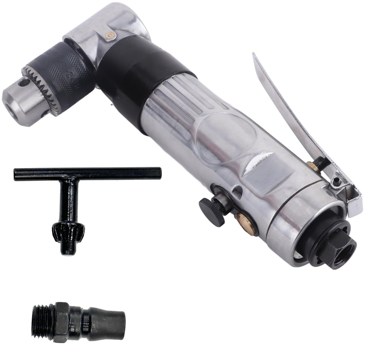 Dailygoods- Luchtboor met Vooruit/Achteruit Functie - Pneumatische Boormachine - Hoogwaardige Zinklegering - Schokbestendig - Sterke Koppel - Duurzaam en Betrouwbaar