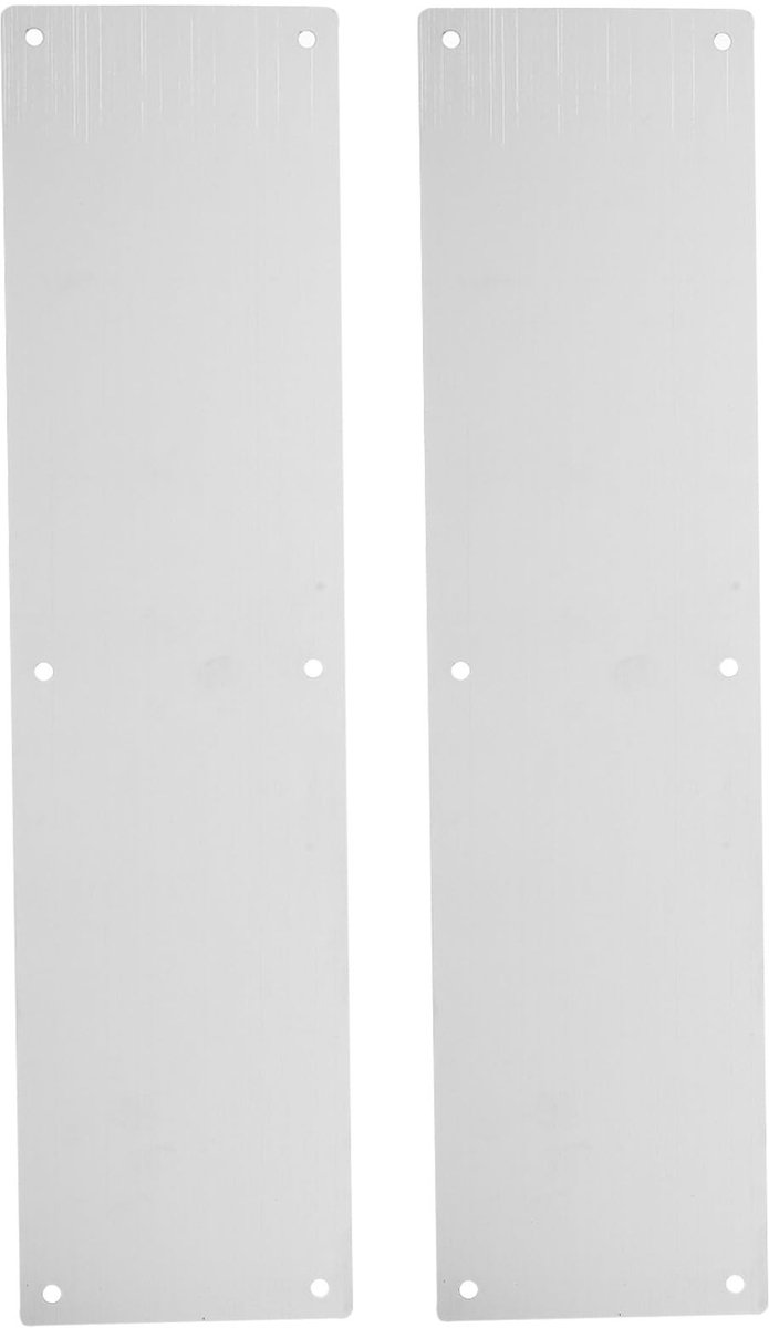 Dailygoods- Deurversterkingsplaat Roestvrij Staal - Beschermplaat - Deurbeschermer - Duurzaam - Buitendeur - Gebruiksvriendelijke Instructies - Kickplaat