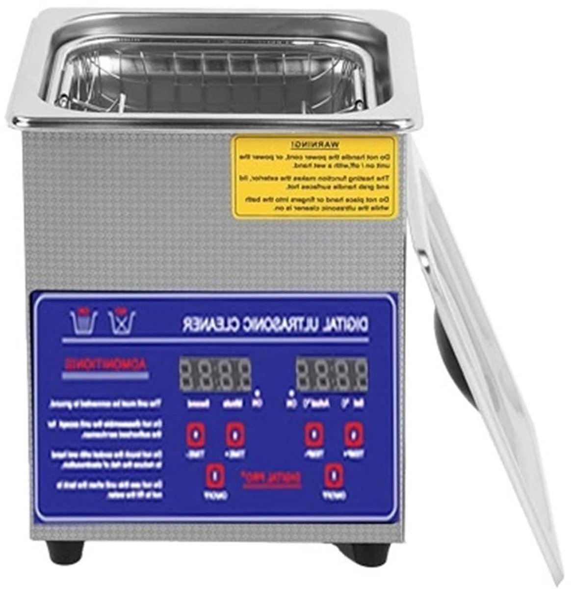 Ultrasone Reiniger - Schoonmaakapparaat - Sieraden Reinigen - Verstelbare Frequentie - 1.3L Capaciteit - Zilver
