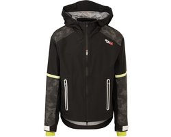 agu RainGuard - Unisex Regenjas - Fietsjas - Waterdichte jas - Reflecterende jas - Winddicht - Ademend - Zwart