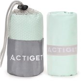 Actiget® Strandlaken | Badlaken | Sneldrogend | Strandhanddoek | Microvezel | 80 x 40 cm | Mint