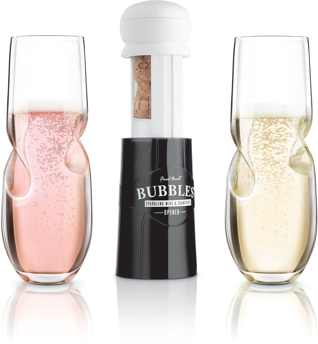 Dailygoods- Champagneglazen Handgemaakt - Champagnecoupe - Bubbly Glas Set - 10 oz (300 ml) - Verbeterde Smaak - Comfortabel Vast te Houden - Bubbels