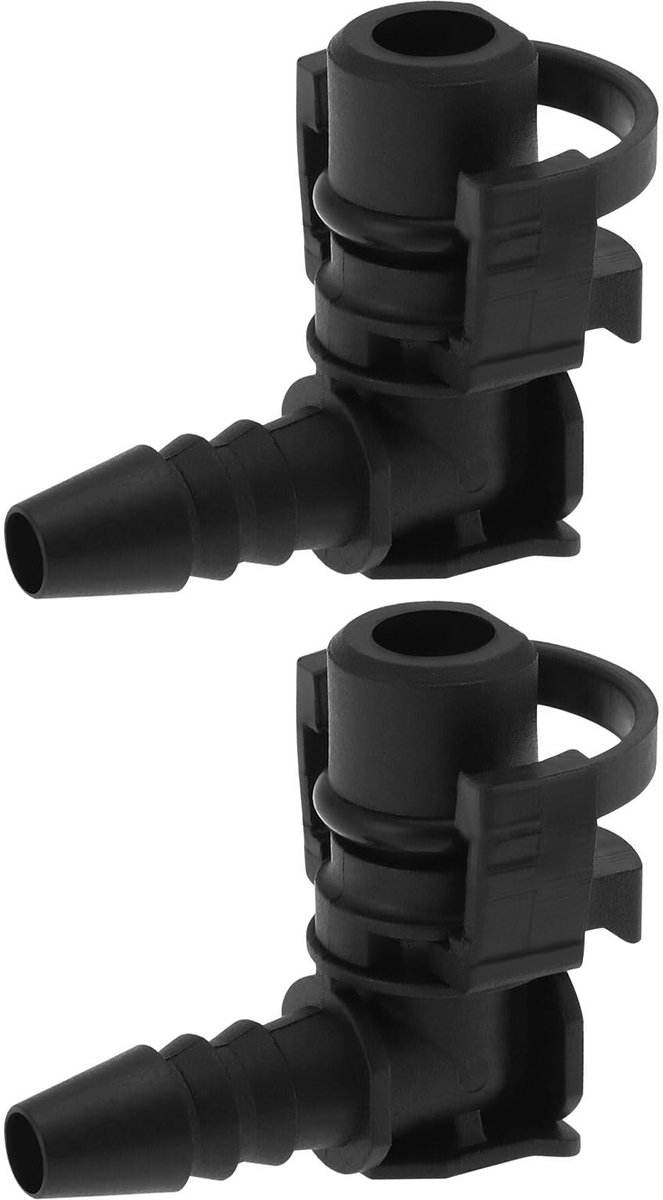 Dailygoods- Slangconnector 2 Stuks - Gasklephuis - Compatibel met Vauxhall Mokka 1.4 - Chevrolet Cruze - Duurzaam Kunststof - Afmetingen 36,5 x 30,1 mm - Koelvloeistofconnector