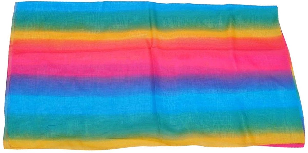 Dailygoods- Chiffon Sjaal 180x100 cm - Kleurrijke Sjaal - Dunne Sjaal - Vrouwelijke Sjaal - Multifunctionele Sjaal - Licht en Ademend Materiaal