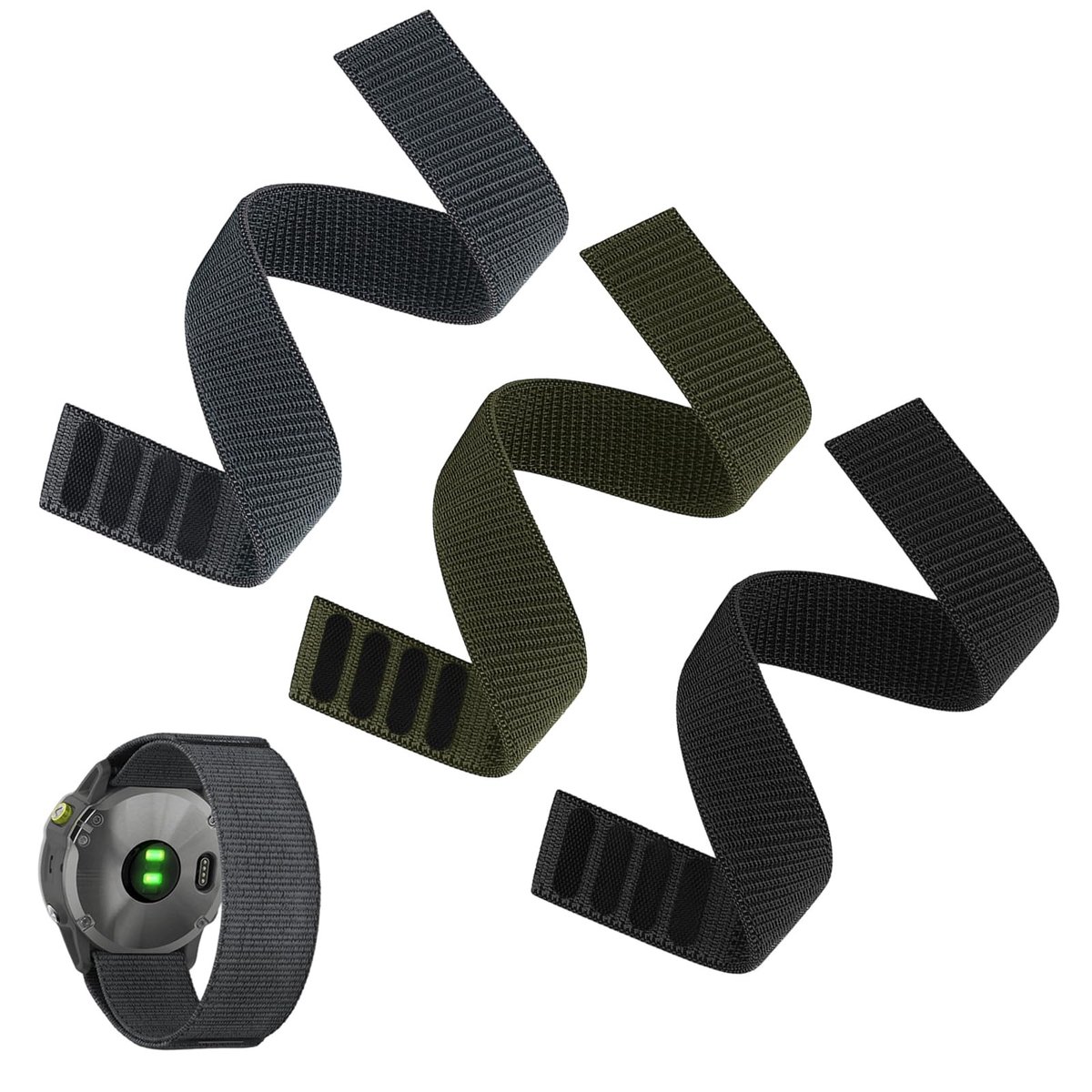 Dailygoods - 22 mm Nylon Horlogeband voor Fenix Series, Ultralicht en Sneldrogend