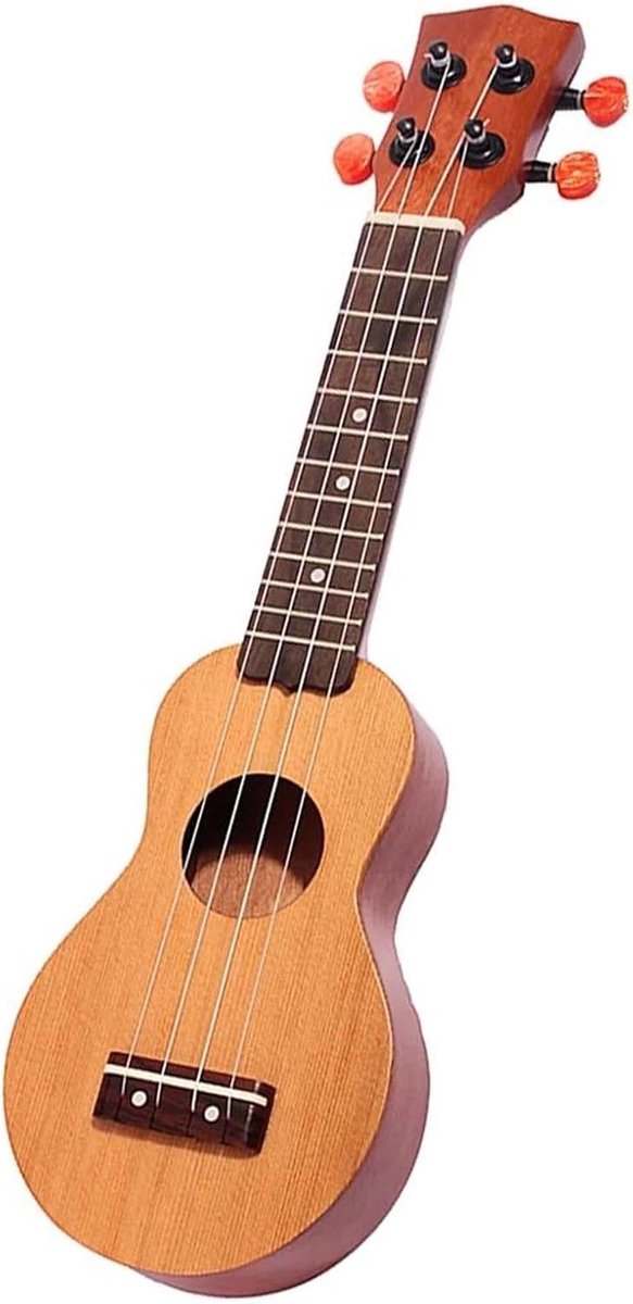 Volwassen Ukulele - Reisukelele Gitaar - Muziek Maken - Massief Sparren Bovenblad - 45 cm Lang - Natuurlijk Hout