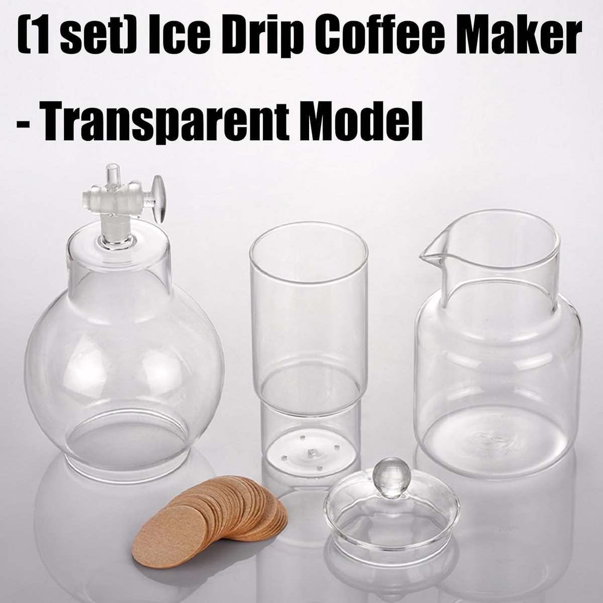 Koffiezetapparaat Glas - Cold Brew Maker - Koffie Zetten - Langzaam Druppelproces - N.v.t. - Transparant