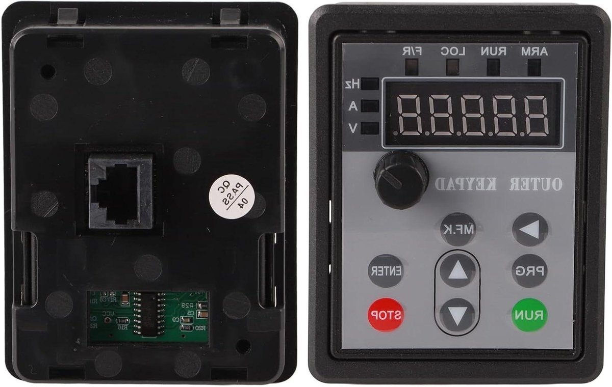 Frequentie Converter Paneel - Extern Bedieningspaneel - Besturing Vereenvoudigen - RJ45 Interface - 1m Kabel - Zwart