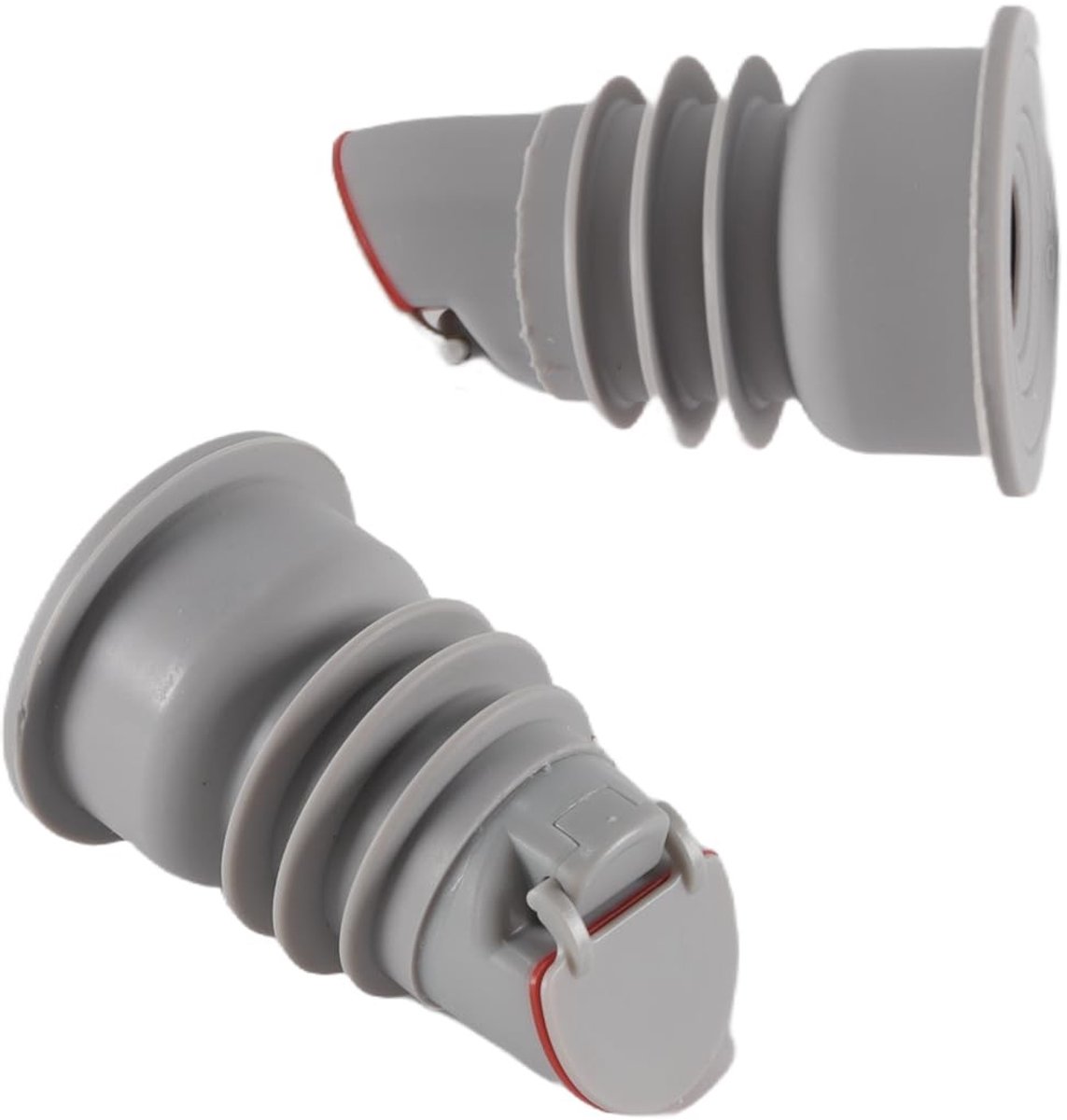 Dailygoods- Afvoerplug Uitstekende Afdichting - Afvoerplug Wasmachine - Afvoerbuisconnector - Siliconen - Grijs - Geschikt voor 18-35 mm