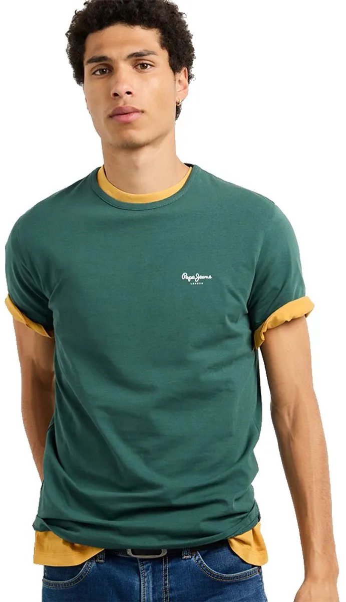Pepe Jeans Original Basic 3n T-shirt Met Korte Mouwen Groen L Man