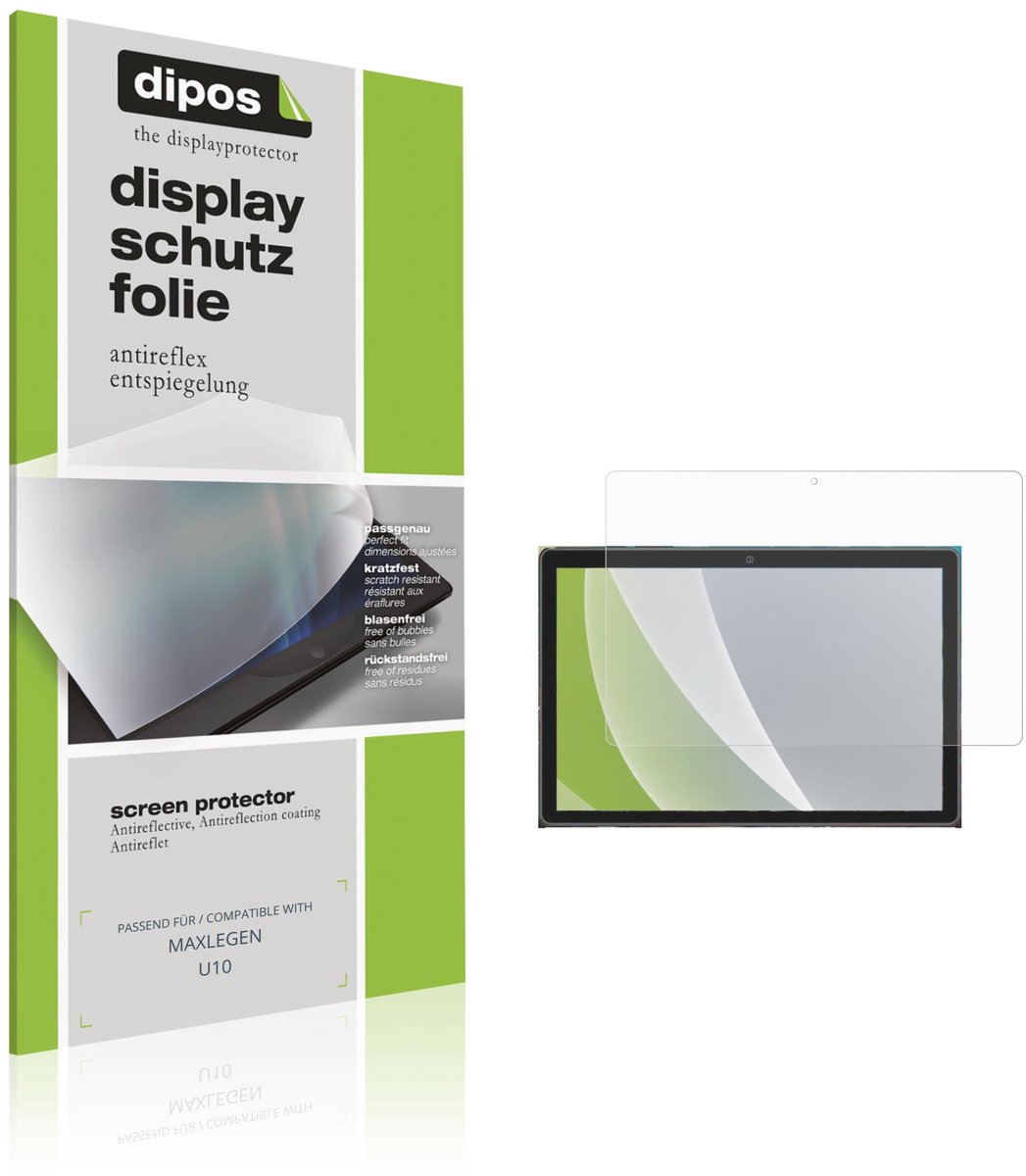 dipos – 2x Matte Beschermfolie geschikt voor MAXLEGEN U10 | Krasbestendige & antireflecterende Screenprotector Ultra-Thin