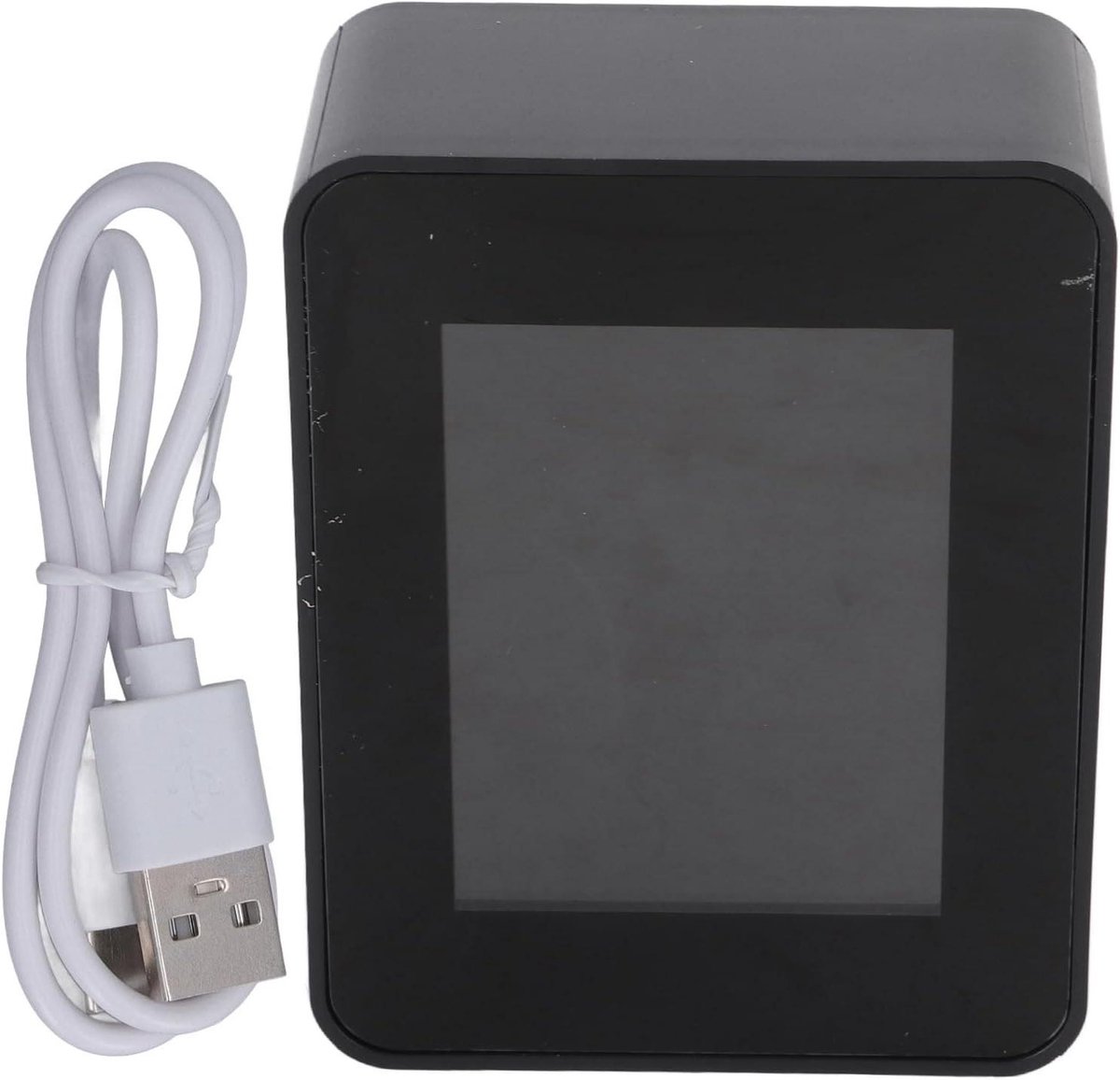 CO2-detector - Luchtkwaliteit monitor - Binnenlucht meten - Realtime detectie - LCD scherm - Zwart