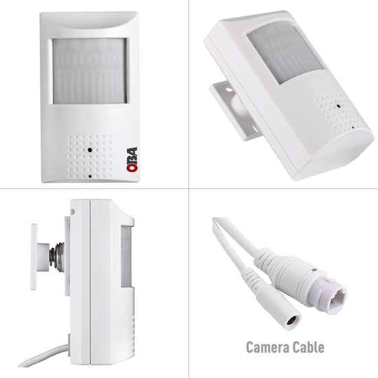 SnelShoppen - 4 Megapixel PoE IP-camera met PIR Sensor, WIFI en IR, Draadloos Beveiligingssysteem voor Binnen en Buiten, Perfect voor Huis en Tuin van Snelshoppen — afbeelding 2