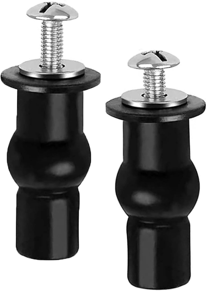 Toiletbril Bevestigingssets met Schroeven en Rubber Materialen - 2 Stuks, Ideaal voor Toiletaccessoires