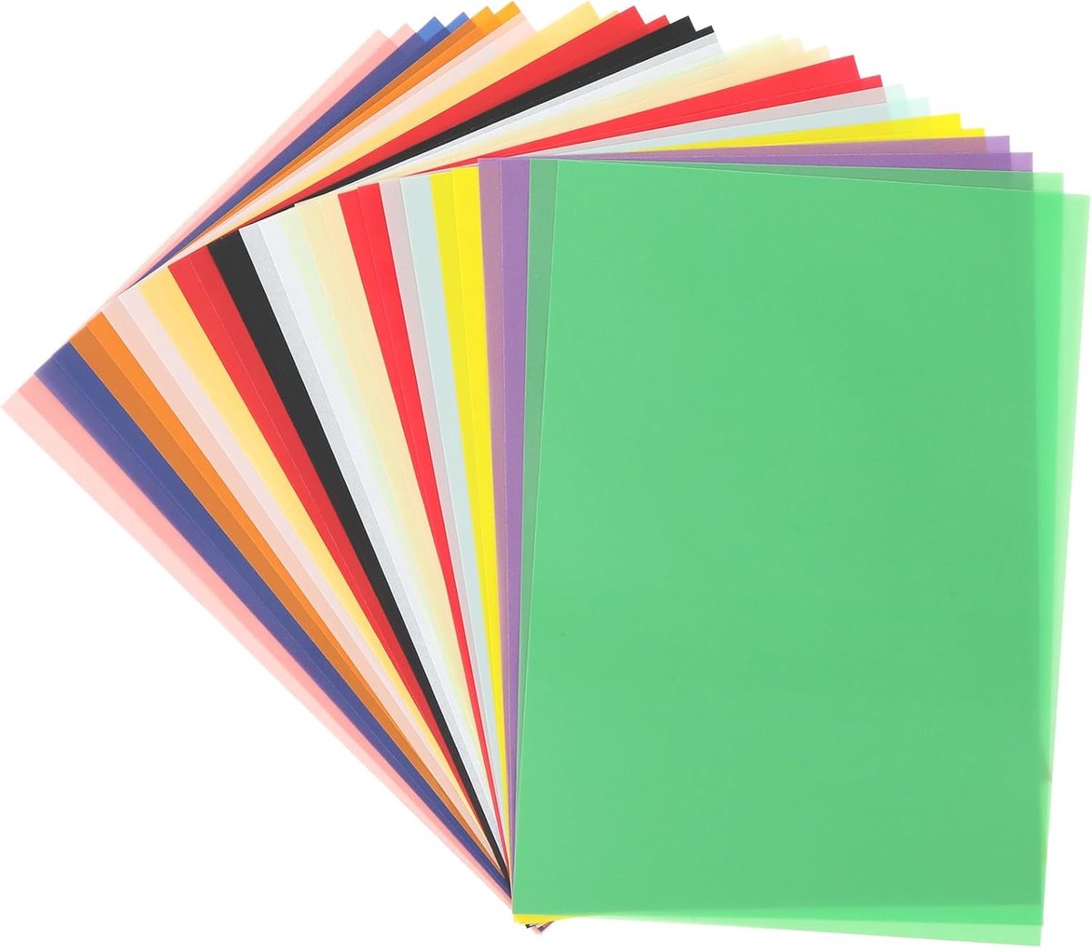 SnelShoppen - 30 Blatt Bunt Transparentpapier A4 - Kleurrijk Bastelpapier voor DIY Kunst, Laternen, Enveloppen - 15 Kleuren Pergamentpapier voor Feest