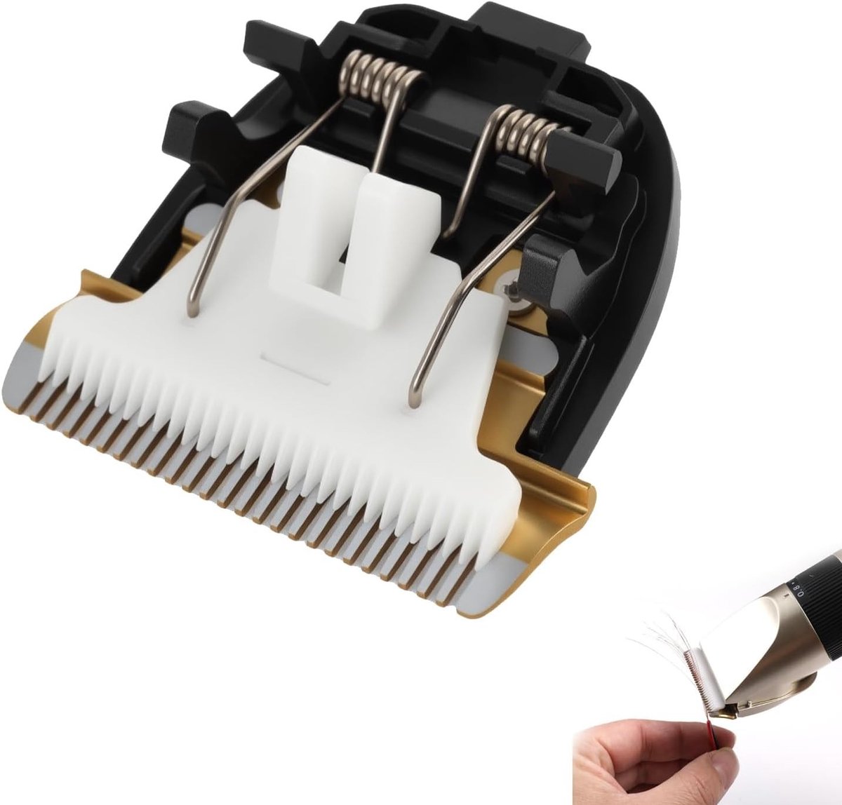 Vervangende Scheerkop voor Haartrimmers, Keramische Scheerkop Geschikt voor Panasonic en Remington, Ideaal voor Precisie en Comfort