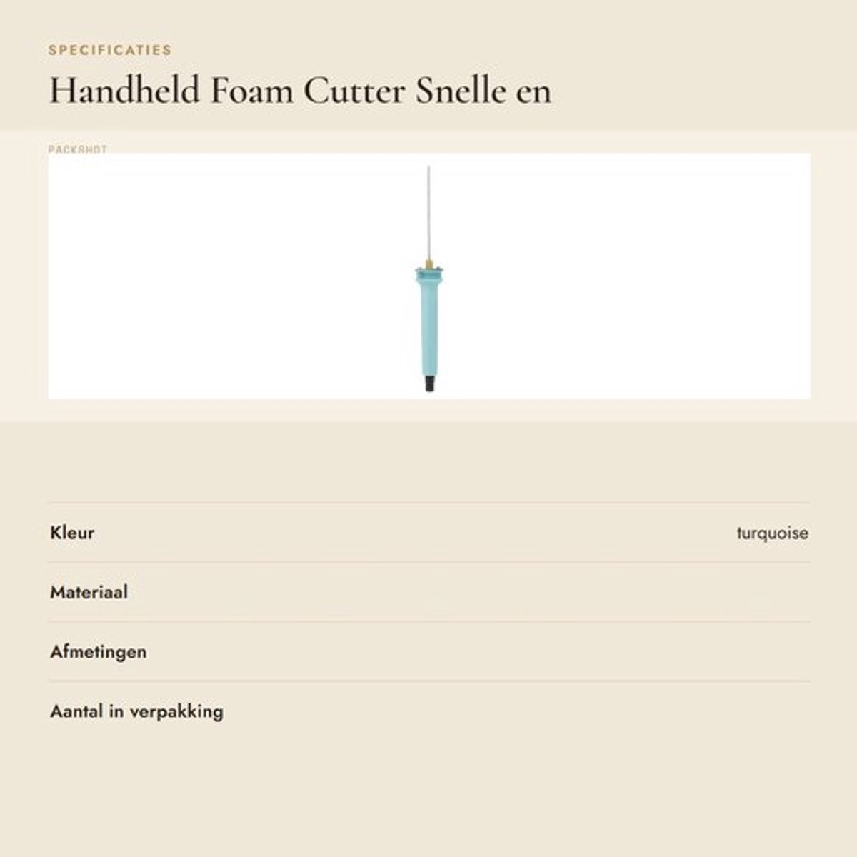 Elektrische schuimsnijder - Schuimsnijder voor creatief