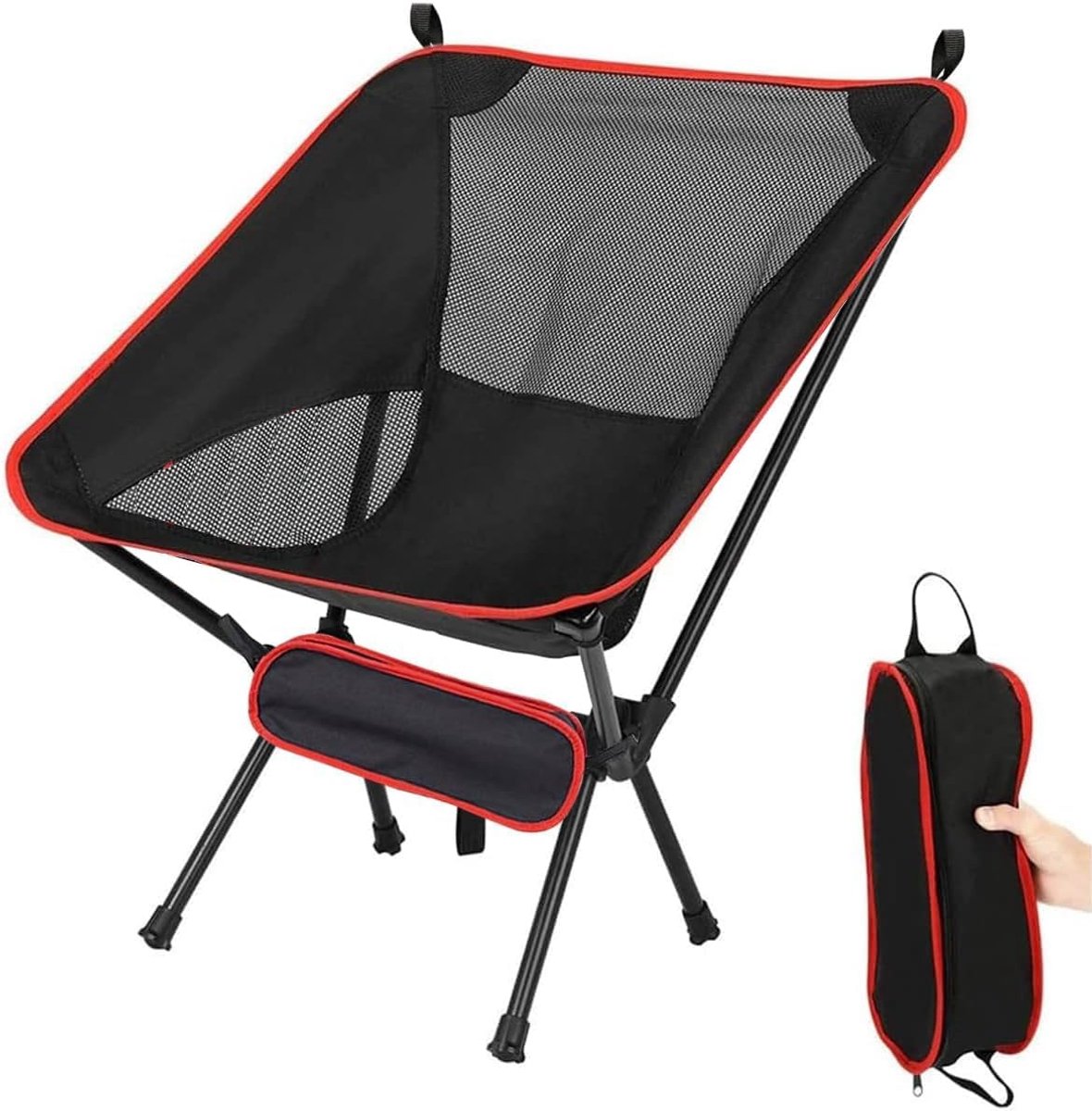 SnelShoppen - Campingstoel, Lichtgewicht Vouwstoel, 150 kg Draagcapaciteit, 600D Oxford Stof, Ideaal voor Tuin, Feesten, Vissen, Expedities, Wandelen