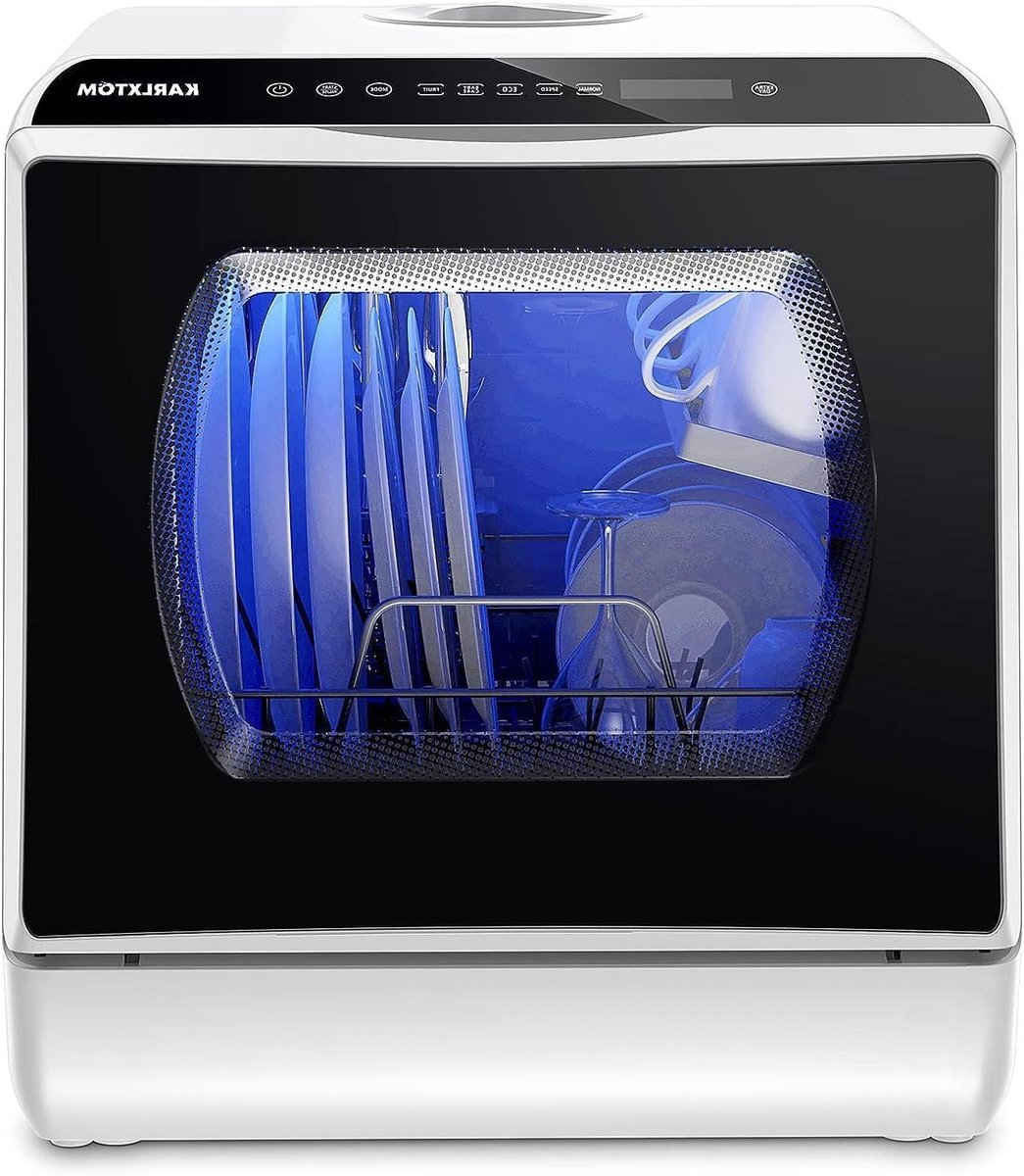 Compacte Vaatwasser Mini Vaatwasser Kleine Keukens Ingebouwd Watertank 42 cm Breed Wit