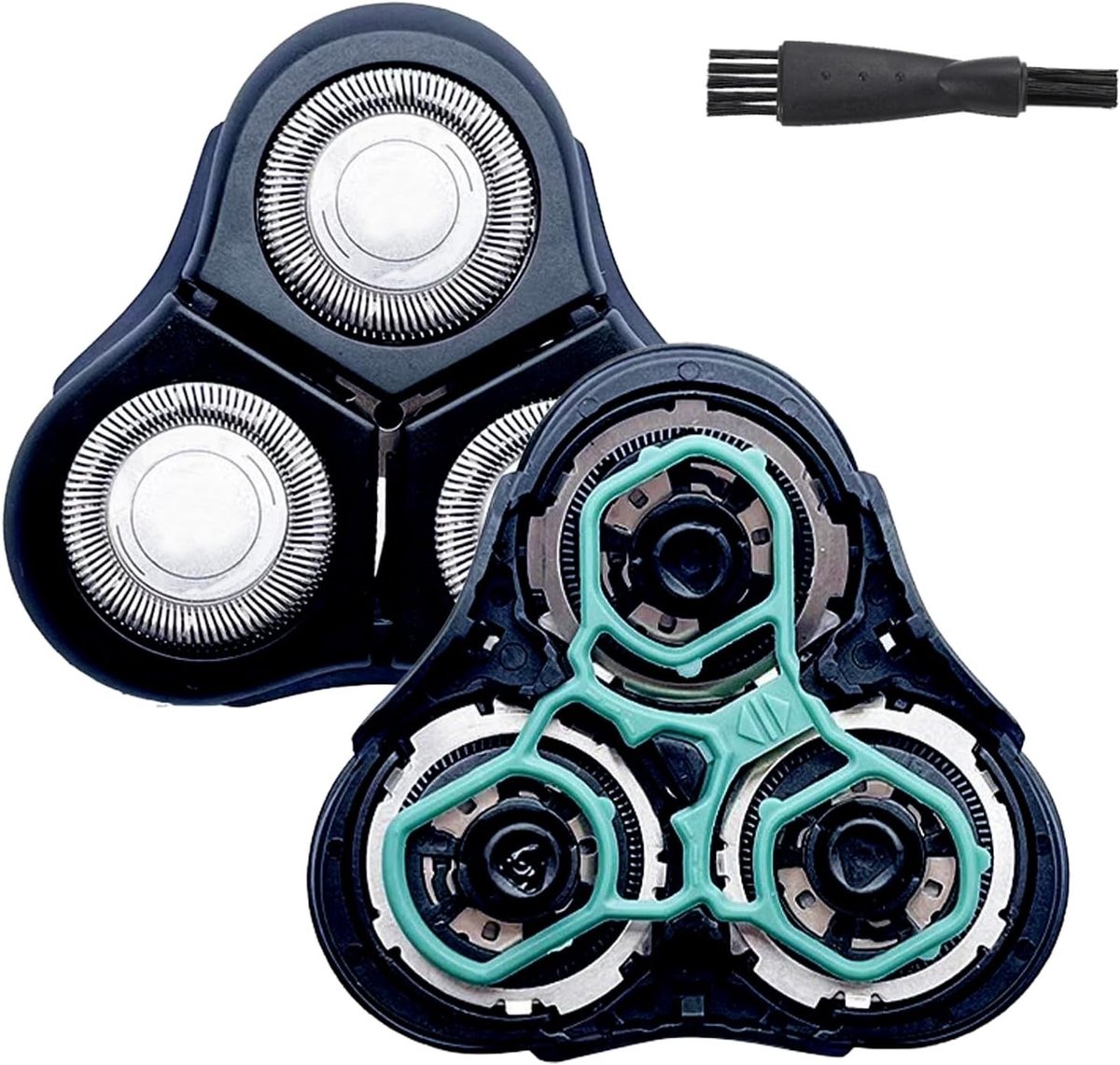 Compatibele Scheerkop RQ11 voor Mannen, Vervangende Scheerhoofden met Borstel voor RQ1150 RQ1160 RQ1180 RQ1195, Ideaal voor Efficiënt Scheren en Onderhoud
