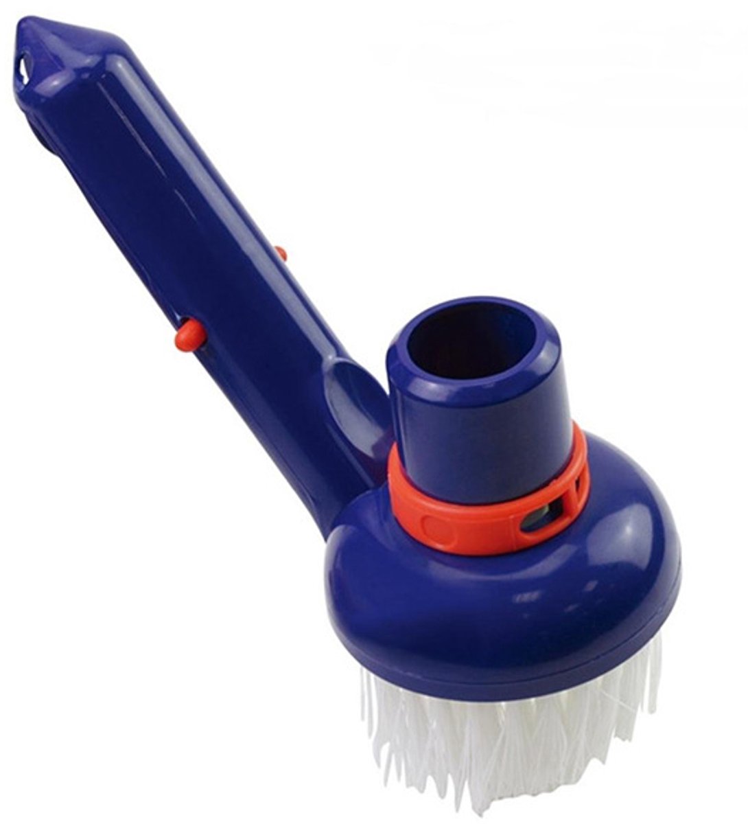 Zuigborstel voor het reinigen van zwembadhoeken. Compatibel met slangen met een diameter van 30 mm. Accessoire voor zwembadonderhoud.