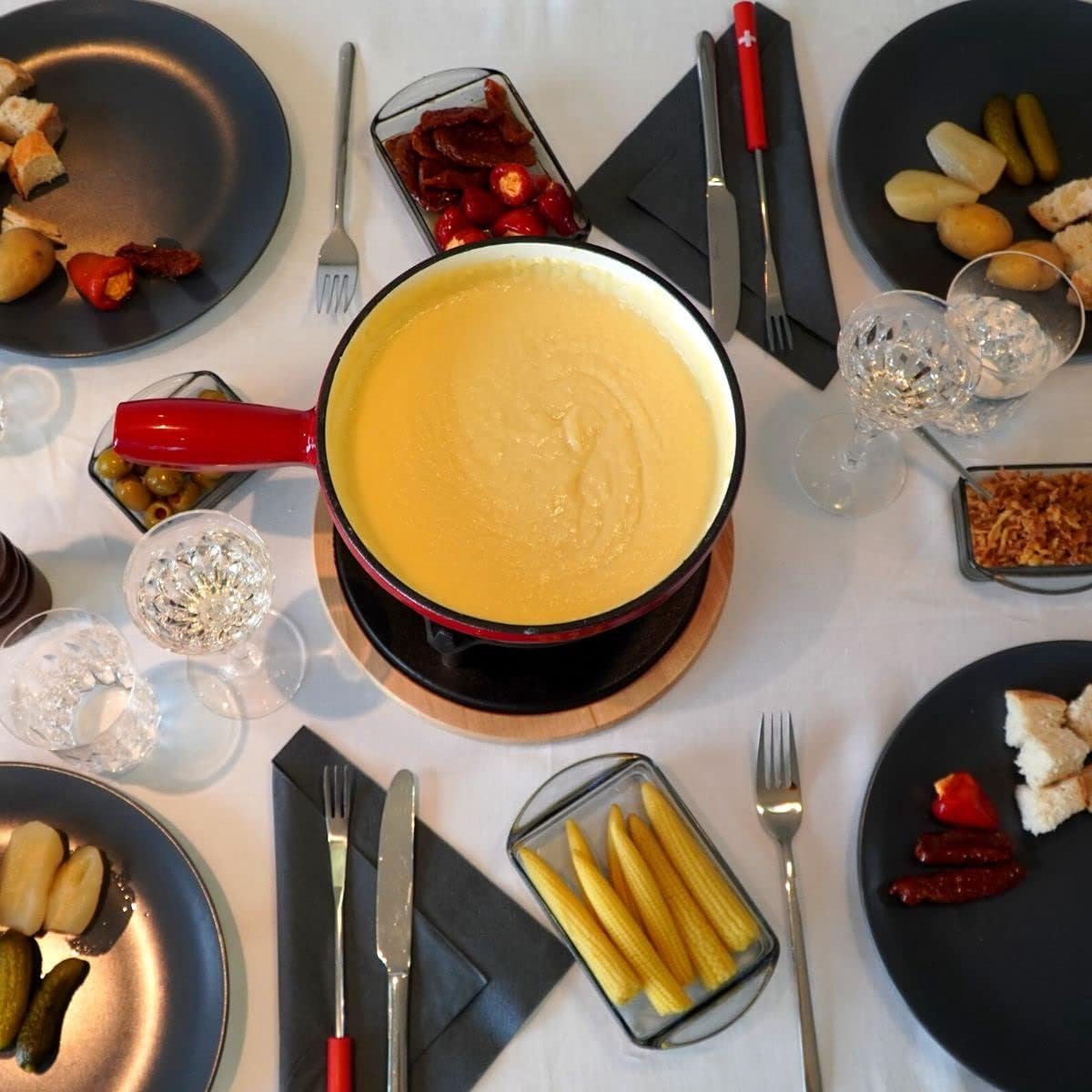Kaasfondue Set - Fondue Pan - Gezellige Avonden - Traditioneel Zwitsers - 2 Liter 6 Personen - Niet gespecificeerd – foto 2