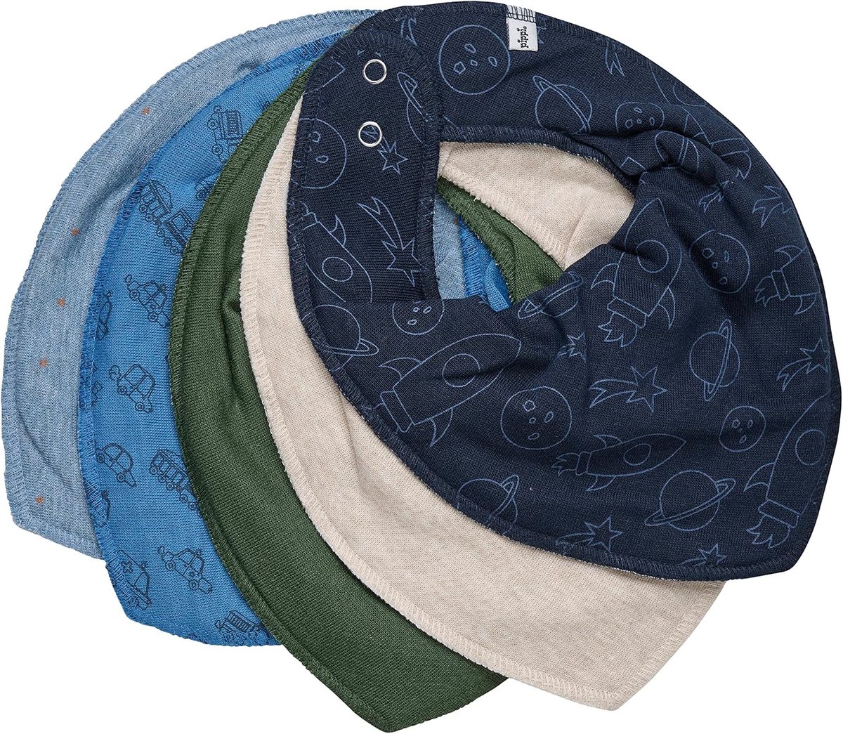 SnelShoppen - Unisex Baby Bandana Slabbetjes (5-pack) - Dreieck Lätzchen voor Baby's - Katoenen Bibs - Multifunctionele Slabbetjes - Perfect voor Voed