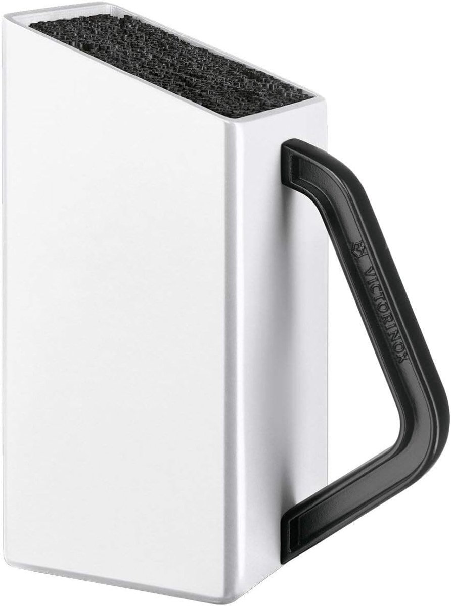 SnelShoppen - Victorinox messenblok klein (zonder inhoud) - Keukenaccessoire voor messenopslag - Houten messenhouder - Compact en stijlvol - Perfect v