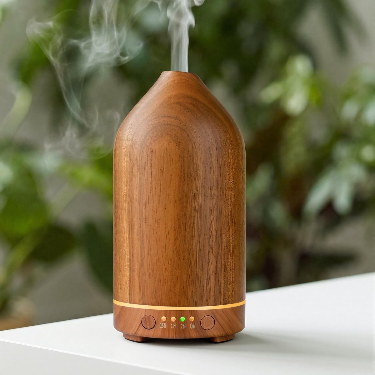 SnelShoppen - Vankarr Aromadiffuser voor etherische oliën, 100 ml, ultrasone luchtbevochtiger, geurlamp, aromatherapie, yoga, kantoor, slaapkamer, wit