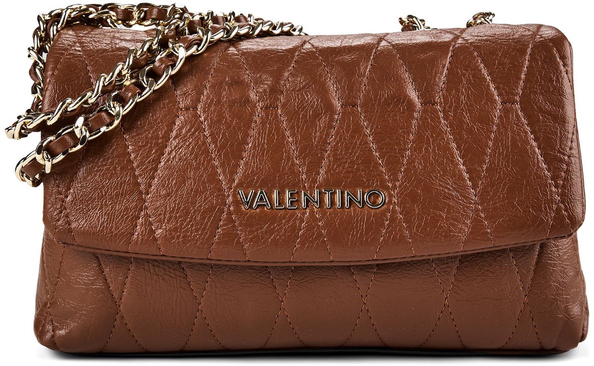 VALENTINO schoudertas Crystelle Flap Bag Cuoio bruine