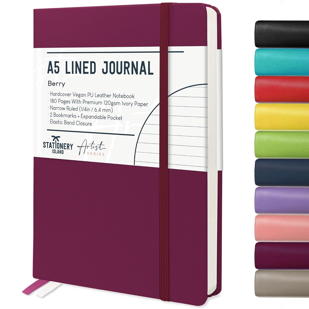 Thijox - A5 Gelinieerd Notitieboek - Dagboek Gevoerd Hardcover - 180 Pagina's - 120 g/m² Premium Papier - Perfect voor Schrijven, Studie, Planning en