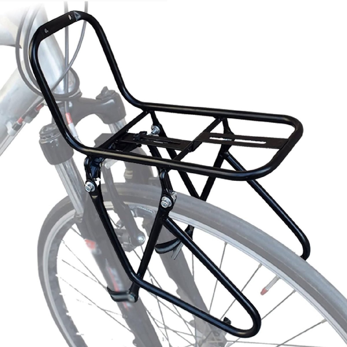 SnelShoppen - Fiets Bagagedrager Aluminiumlegering - 15 kg Capaciteit - Mountainbike Touring Carrier Rek - Zwart - Voor Vracht, Bagage en Picknick