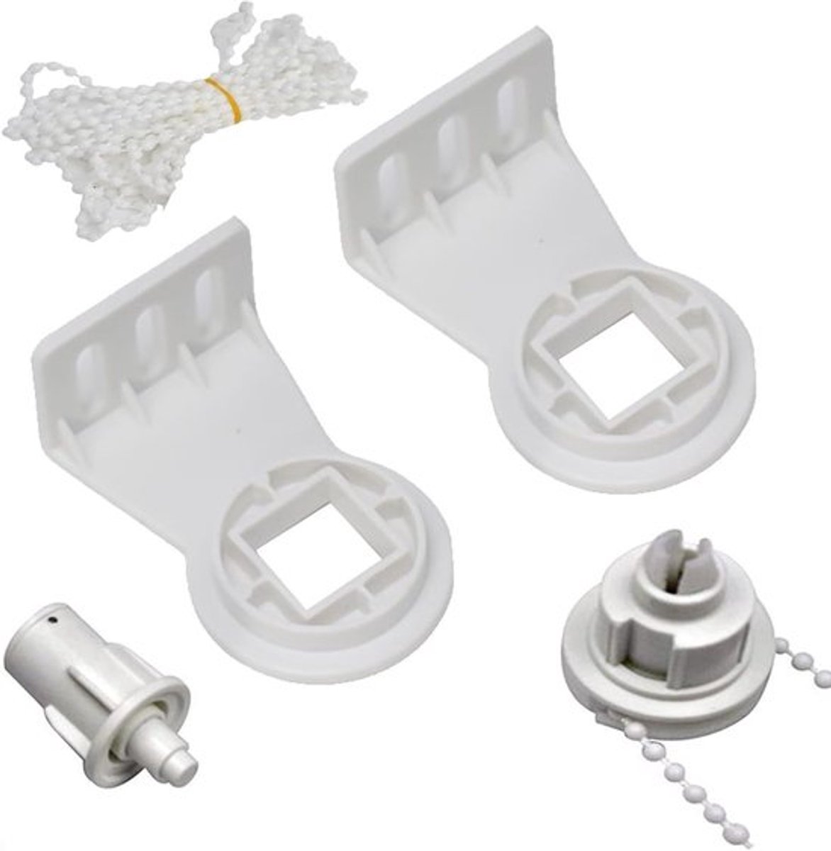 Reparatieset voor rolgordijnfittingen - zonwering koppeling - gordijn montagebeugels - raambehandelingen - 28mm en 32mm.