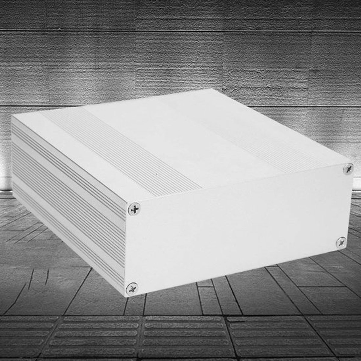 Aluminium project box in matte zilver, split type behuizing voor elektronica, 54x145x150mm, professionele accessoires voor projecten en DIY toepassingen